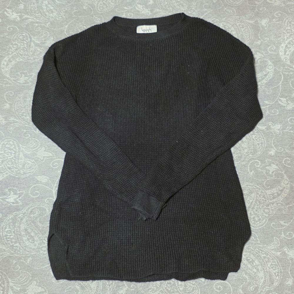 Kersh Black Crewneck Sweater (Size S)